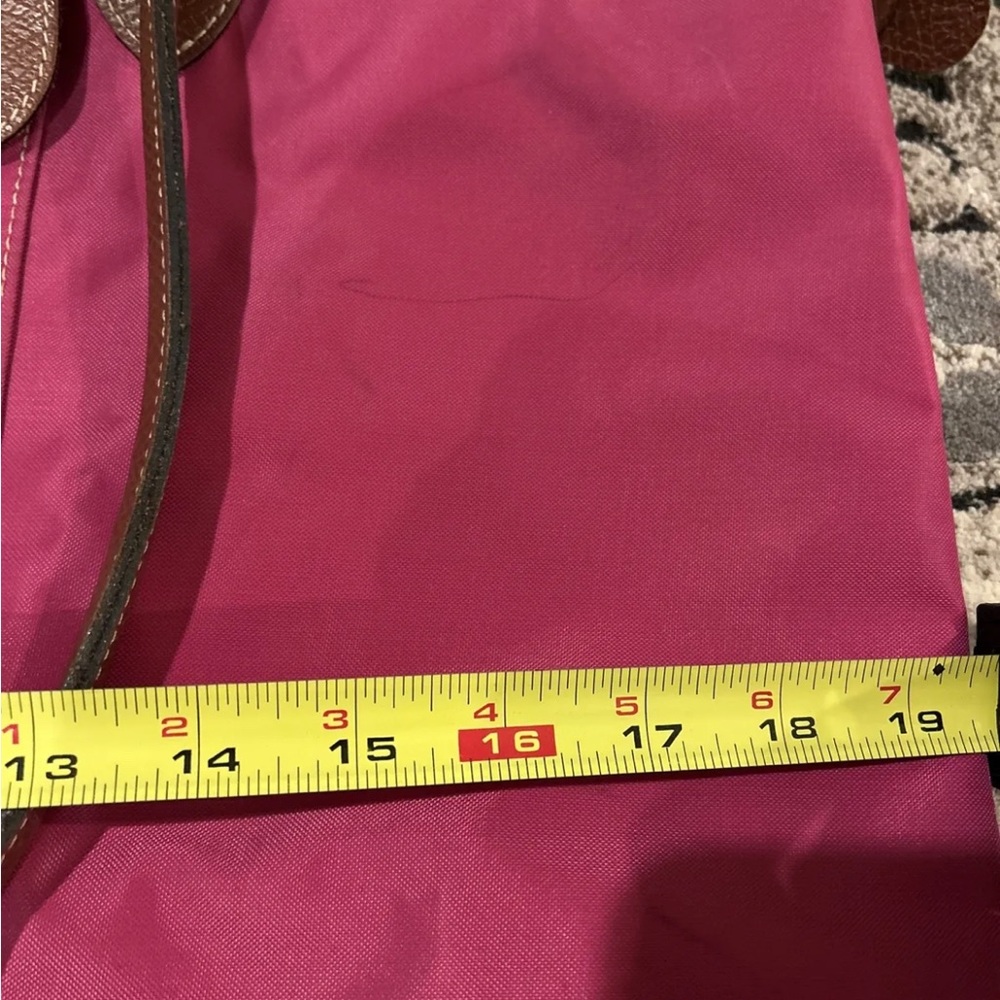 SOLD Long Champ Le Pliage “shopping” Modele Depose Pink  Shoulder Tote Bag Long - Picture 9 of 17